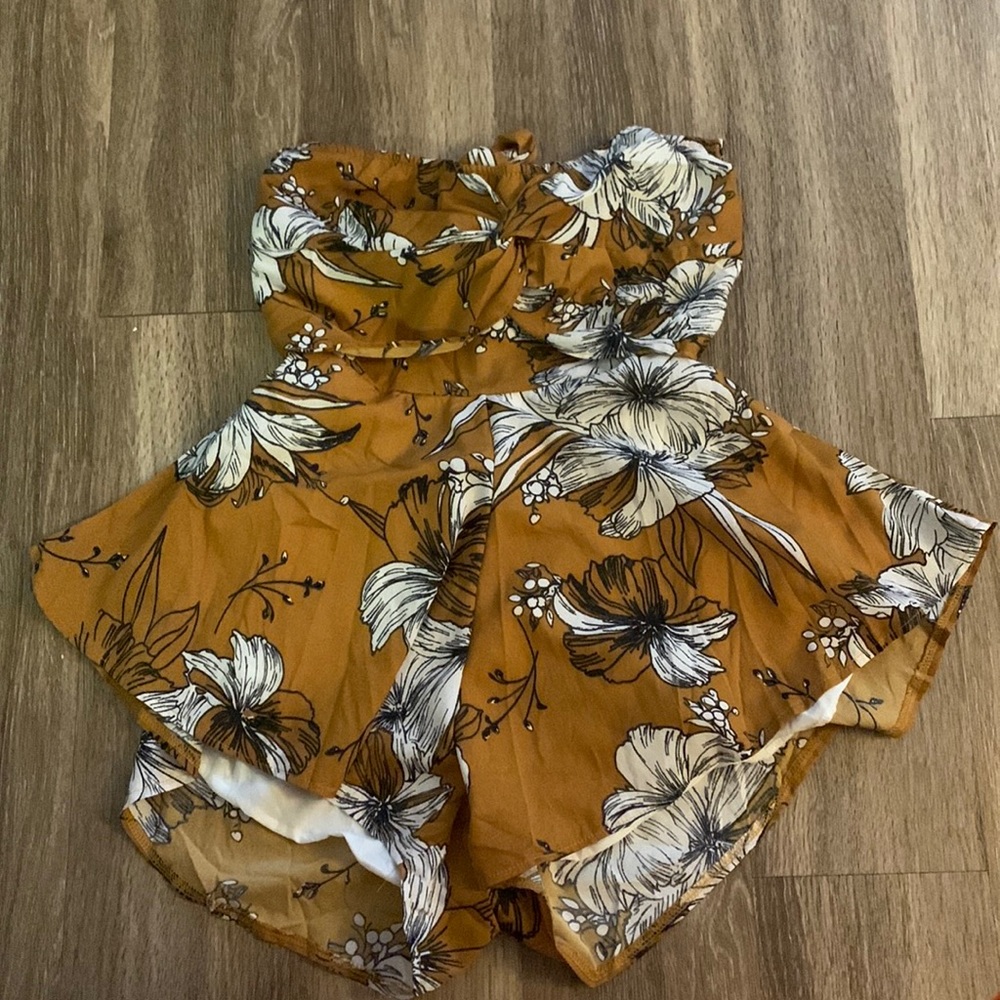 Floral summer romper